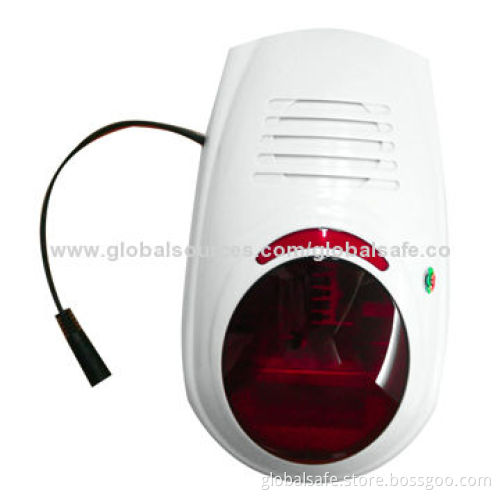 Outdoor Wireless Siren with Bright Flash